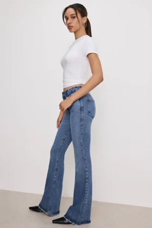 Good American Bootcut & Flare<SOFT-TECH GOOD LEGS FLARE JEANS Indigo513