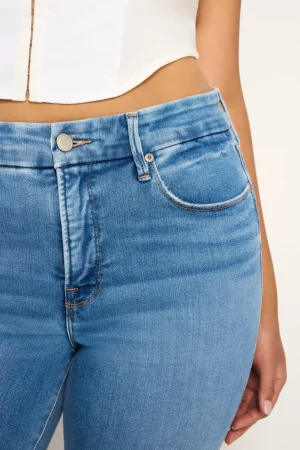 Good American Straight | Mid-Rise<SOFT-TECH GOOD LEGS STRAIGHT JEANS Indigo514