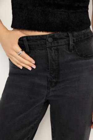 Good American Relaxed<SOFT-TECH WEEKENDER RELAXED JEANS Black321