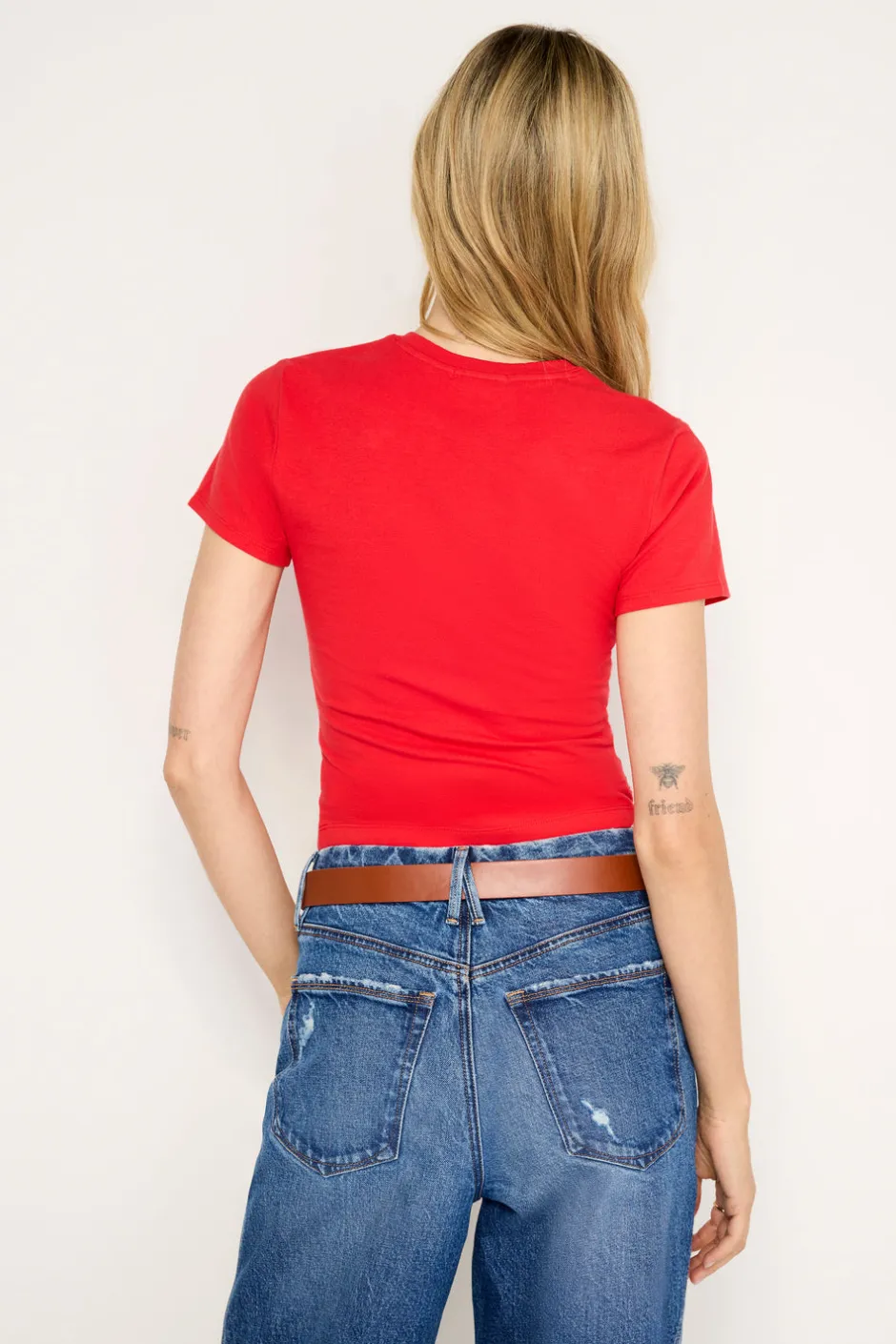 Good American Tops | Tees & Tanks<SUPER STRETCH BABY TEE Grenadine003
