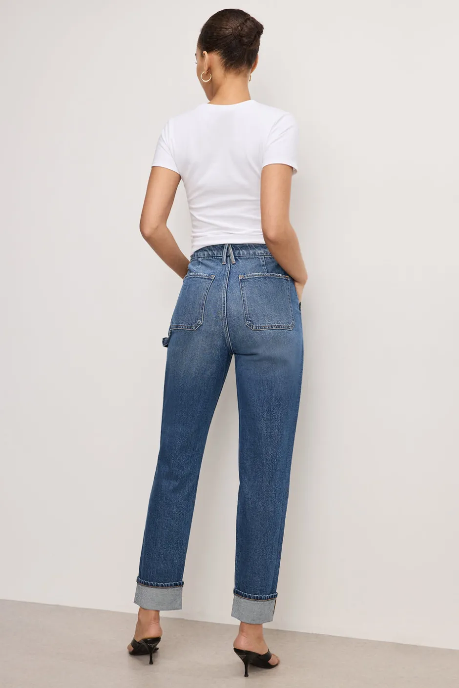 Good American High-Rise<THE WEEKENDER CARPENTER JEANS Indigo747
