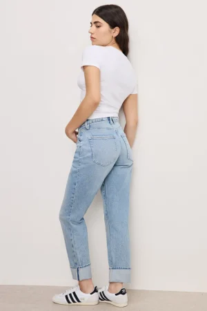 Good American Relaxed<THE WEEKENDER PETITE JEANS Indigo750
