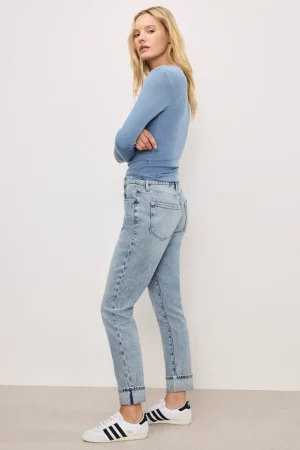 Good American Straight | High-Rise<THE WEEKENDER JEANS Indigo750