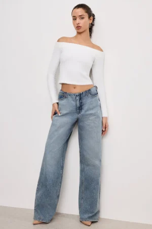 Good American Wide Leg<WIDE LEG PULL-ON JEANS Indigo825