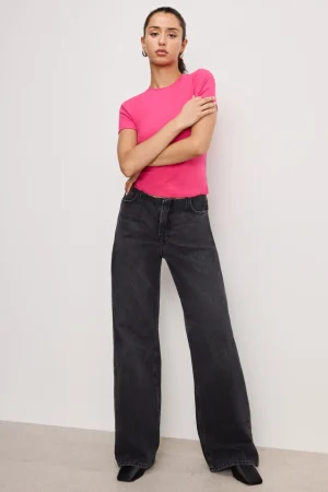 Good American Wide Leg<WIDE LEG PULL-ON JEANS Black351
