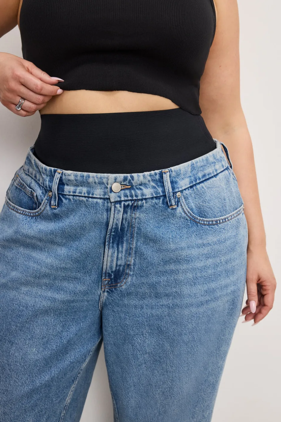 Good American Relaxed | Wide Leg<WIDE LEG SOLUTION JEANS Indigo739