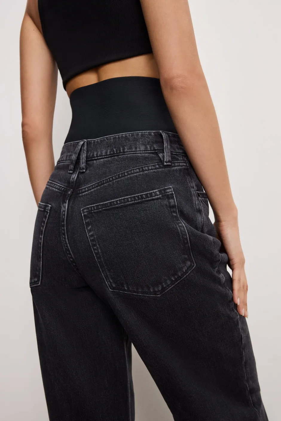 Good American Relaxed | Wide Leg<WIDE LEG SOLUTION JEANS Black377