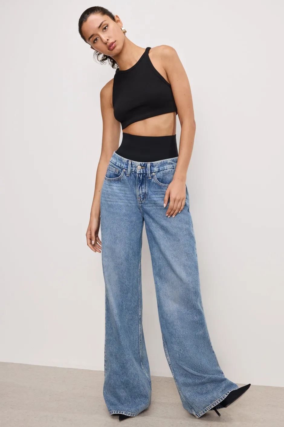 Good American Relaxed | Wide Leg<WIDE LEG SOLUTION JEANS Indigo739